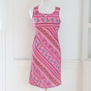 Limited Too Y2K Pink Paisley Sleeveless Mini Dress Juniors Size 3 (Small)